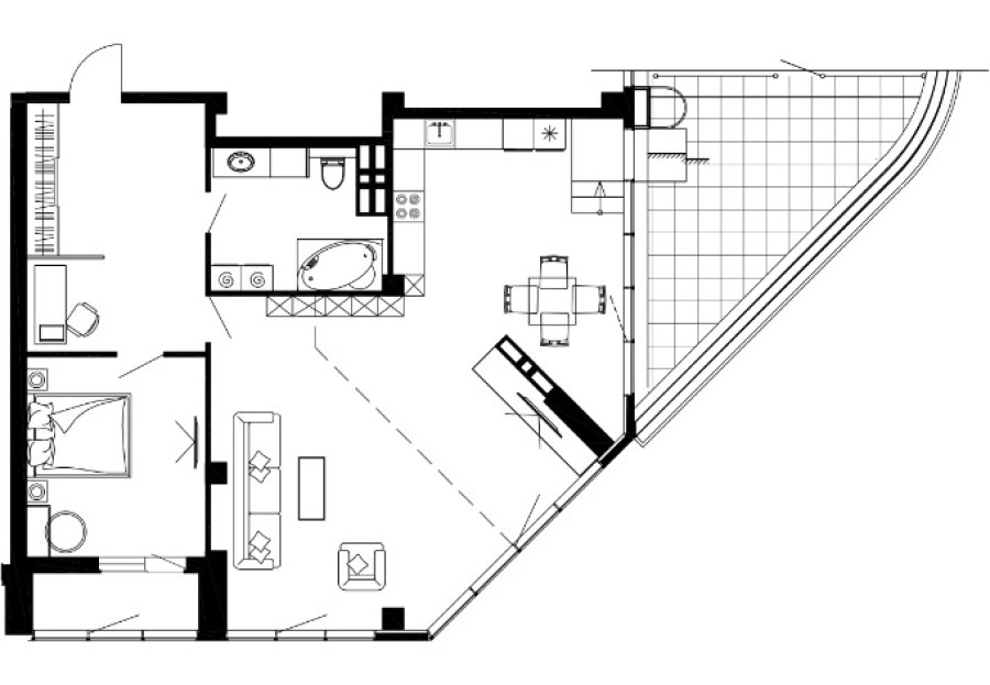 2-комнатная, 95.18 м² в Чайка