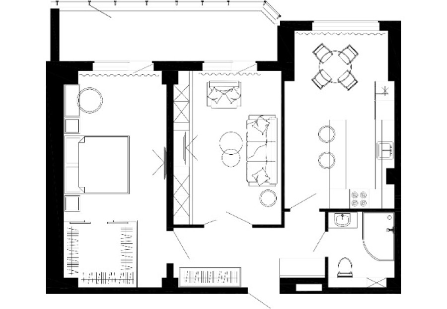 2-комнатная, 68.78 м² в Чайка